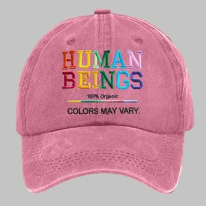 Retro Human Beings 100% Organic Colors May Vary Hat 1 Retro Human Beings 100% Organic Colors May Vary Hat