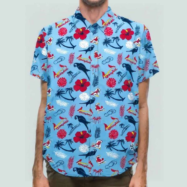 2025 Springfield Cardinals Margaritaville Tropical Hawaiian Shirt