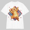 4th of July Cat Shirt Live love enjoy life cat Tee