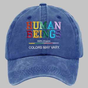 Retro Human Beings 100% Organic Colors May Vary Hat 3 Retro Human Beings 100% Organic Colors May Vary Hat
