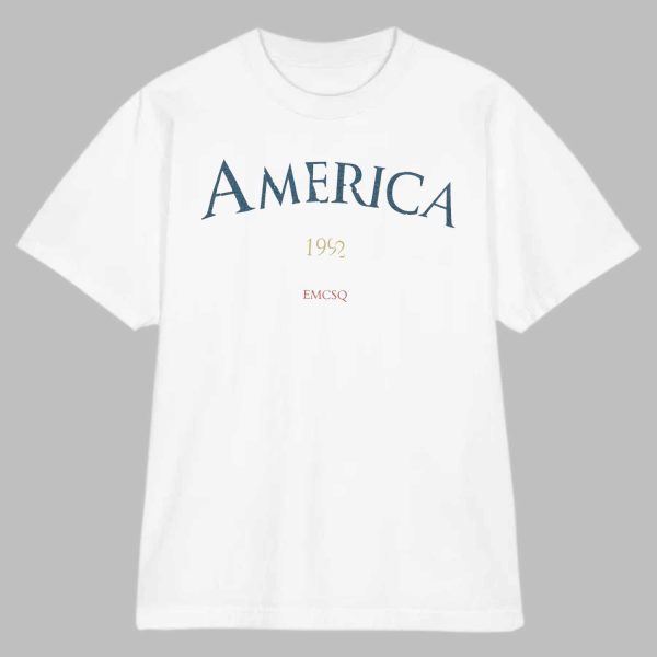 America 1992 Vintage College Style EMCSQ Edition Shirt