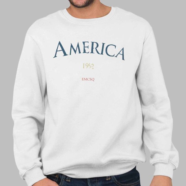 America 1992 Vintage College Style EMCSQ Edition Shirt