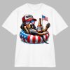 Coonhound Dog American Flag Float Merica Fourth of July Shirt