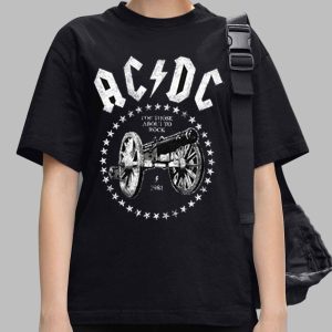 ACDC For Those About to Rock Cannon Cotton T Shirt