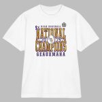 LSU Tigers 2025 NCAA Baseball Men's College World Series 8x National Champions Geauxmaha T-Shirt