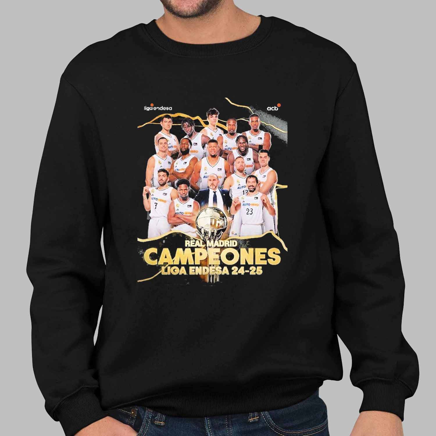 Real Madrid Liga Endesa 2024 25 Champions Shirt Real Madrid Liga Endesa 2024 25 Champions Shirt