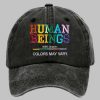 Retro Human Beings 100% Organic Colors May Vary Hat