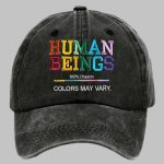 Retro Human Beings 100% Organic Colors May Vary Hat