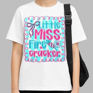 Little Miss Firecracker 4th Of July Shirt 2 Little Miss Firecracker 4th Of July Shirt