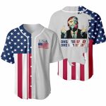 Trump Middle Finger One For Biden One For Harris Baseball Jersey