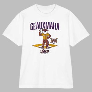 LSU Tigers 2025 National Champions Mascot Diamond Shirt