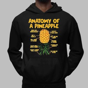 Anatomy Of A Pineapple Swinger Upside Down Pineapple Shirt (3)