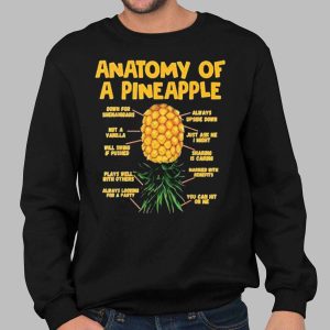 Anatomy Of A Pineapple Swinger Upside Down Pineapple Shirt (1)