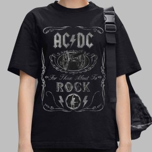 ACDC For Those About to Rock Vintage Label Cotton T-Shirt 3 ACDC For Those About to Rock Vintage Label Cotton T Shirt