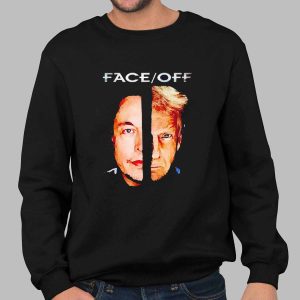 Face off Elon Musk vs Trump shirt, hoodie, sweater and v-neck t-shirt 2 Face off Elon Musk vs Trump shirt
