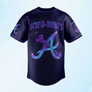 Atlanta Braves Honor All-Time DJ Screw Signature Jersey 2 Atlanta Braves Honor All Time DJ Screw Signature Jersey