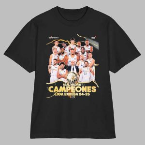 Real Madrid Liga Endesa 2024 25 Champions Shirt