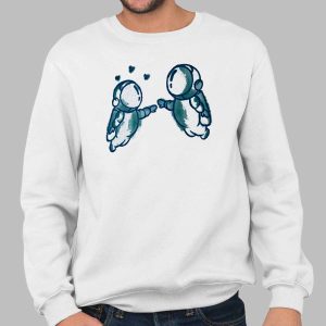 Space Love Astronaut Couple Shirt