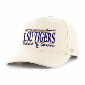 47 Natural LSU Tigers 2025 NCAA Baseball Series Champions Hitch Adjustable Hat