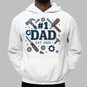 New Dad Est 2025 Tool Theme Gift Dad Shirt