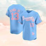 Acuna Jr Braves Pink Bubbleggum 2025 Jersey