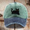 Black cat unisex hat