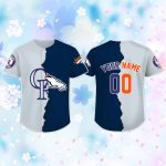 Colorado Rockies Denver Broncos Baseball Jersey