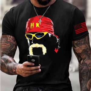 Men’s Legendary Wrestler Commemorative Printed T-Shirt