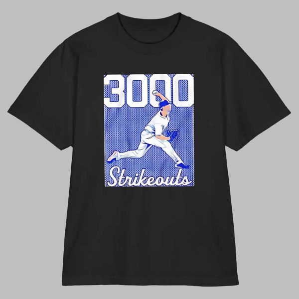 Dodgers Clayton Kershaw 3000 K’s Shirt