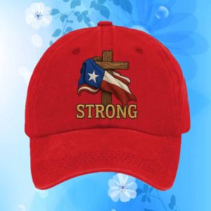 Texas Strong Faith Cross Print Baseball Cap