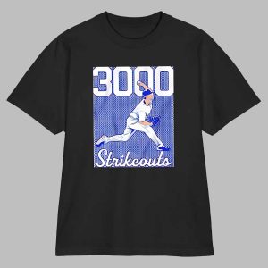 Dodgers Clayton Kershaw 3000 K’s Shirt
