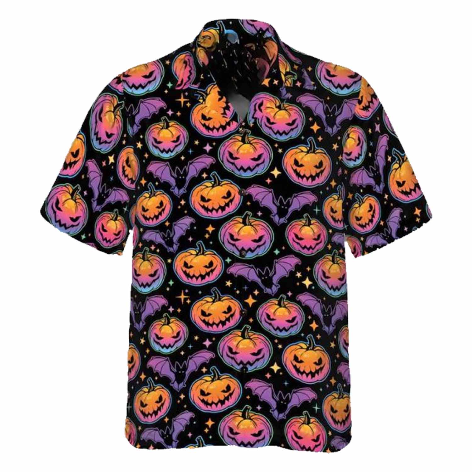Halloween Scary Pumpkin Bat Hawaiian Shirt Halloween Scary Pumpkin Bat Hawaiian Shirt