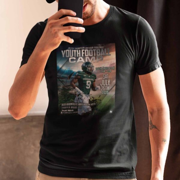 Jalen Thompson Anti Gun VIolence Youth Football Camp Sat July 26Th 2025 Poster Shirt