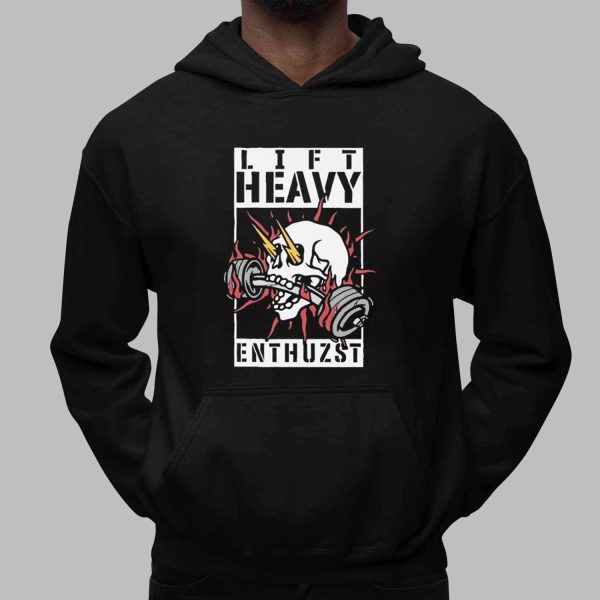 Lift Heavy Enthuzst Skull Shirt
