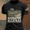 Retro Alligator Alcatraz Funny Florida Everglades Dark Humor Shirt