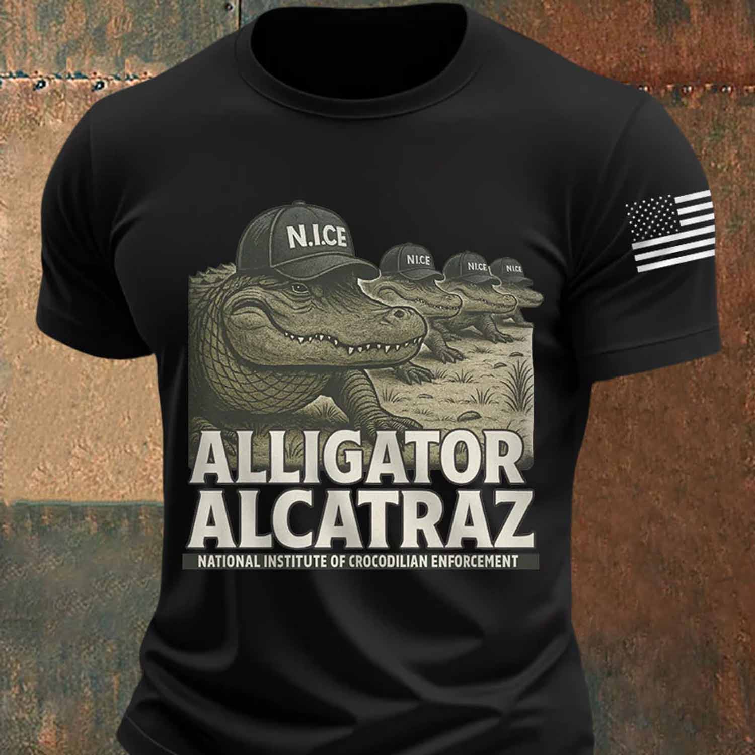 Retro Alligator Alcatraz Funny Florida Everglades Dark Humor Shirt Retro Alligator Alcatraz Funny Florida Everglades Dark Humor Shirt