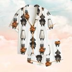 Retro Cute Raccoon Ghost Halloween Pajama Set