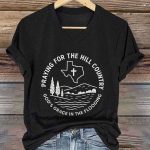 Retro Texas Strong Praying For The Hill Country God's Grace In The Flooding Print T-Shirt