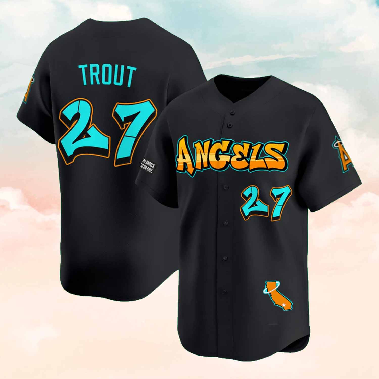 Trout Angeles Graffiti 2025 Jersey Trout Angeles Graffiti 2025 Jersey