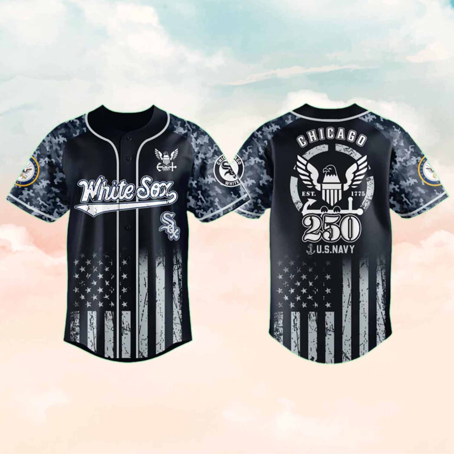White Sox 250th US NAVY Jersey 2025 White Sox 250th US NAVY Jersey 2025