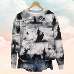 Women's Halloween Darkness Witch Printed Sweatshirt