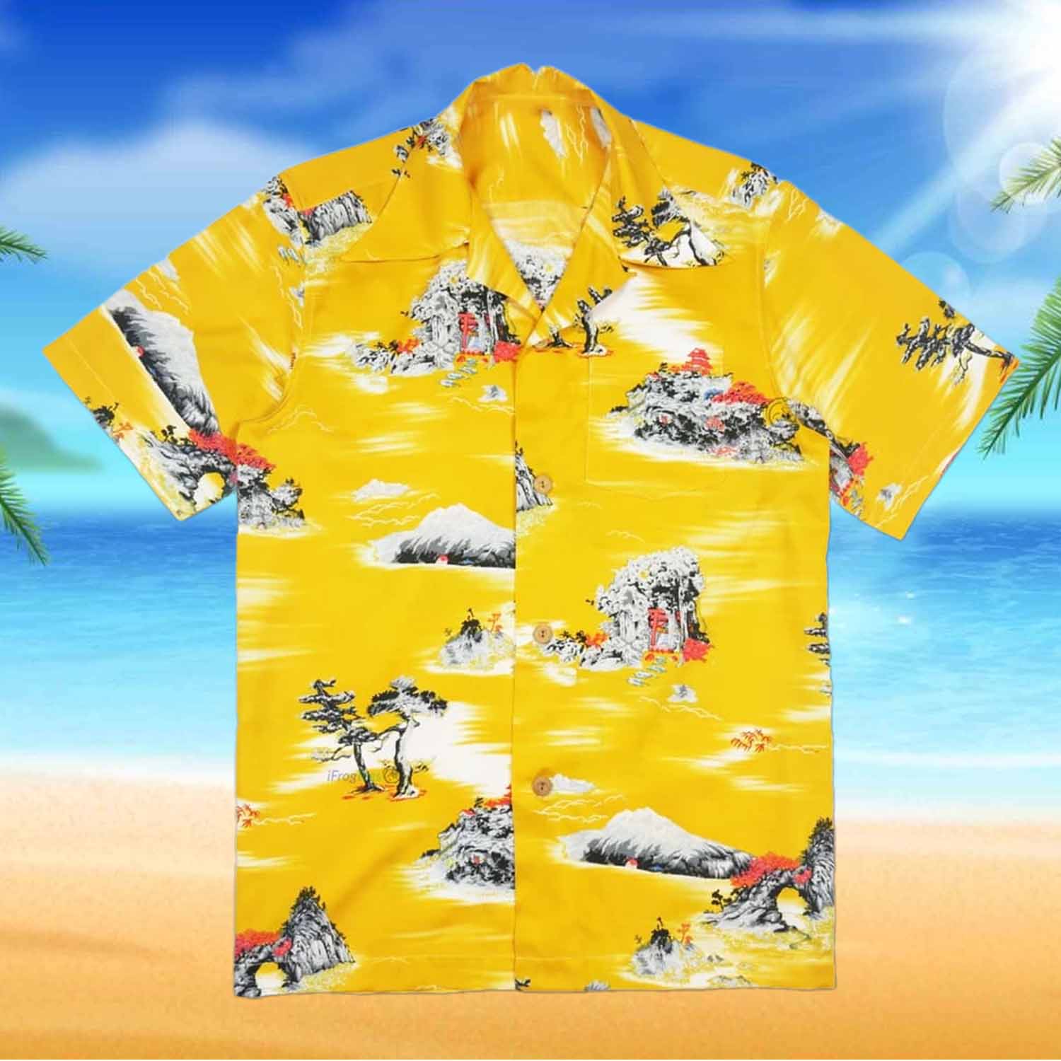 Yellow Style Brad Pitt Hawaiian Shirt Yellow Style Brad Pitt Hawaiian Shirt