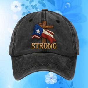 Texas Strong Faith Cross Print Baseball Cap