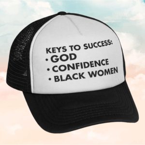 Keys To Success God Confidence Black Women Hat