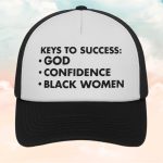 Keys To Success God Confidence Black Women Hat