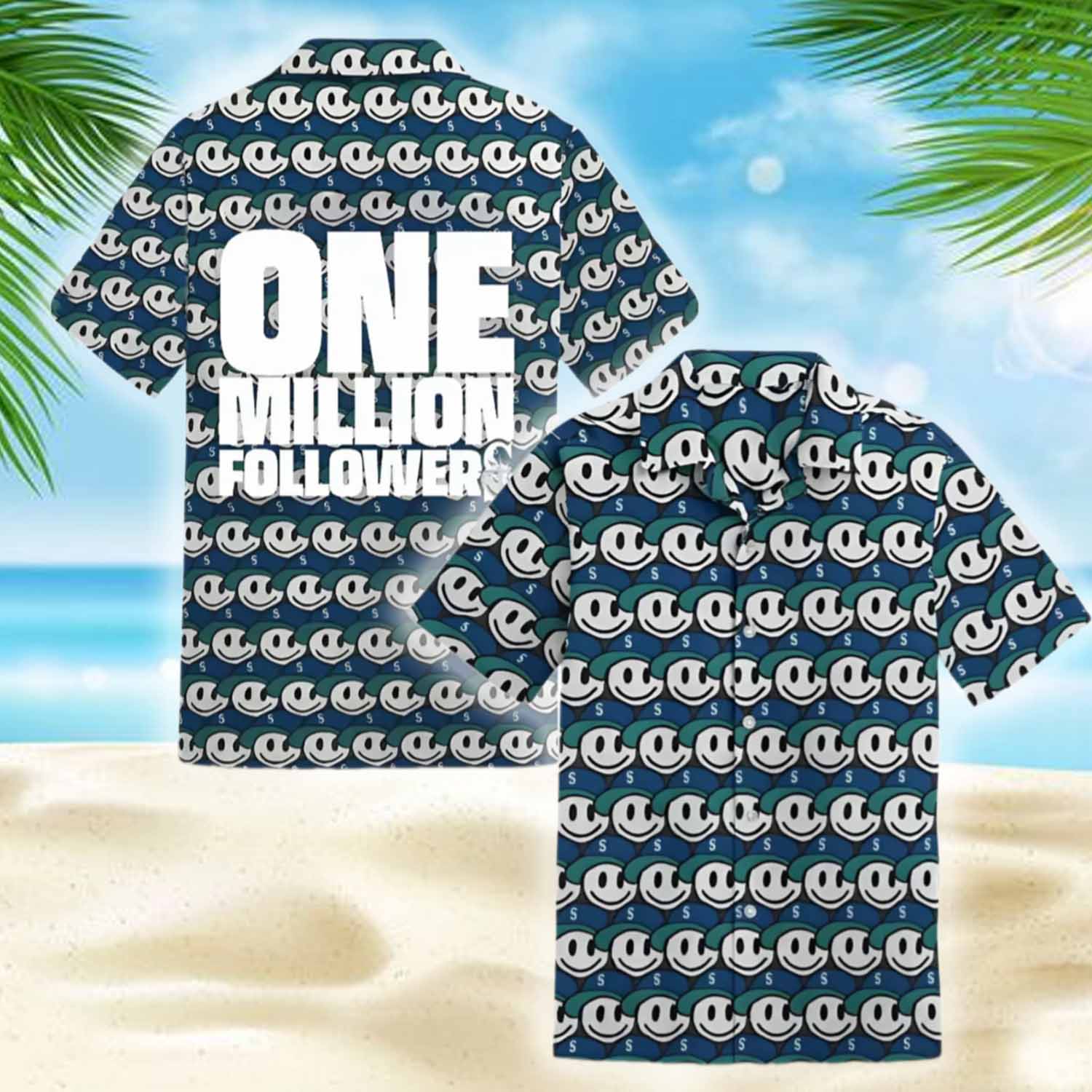 Mariners One Million Followers Hawaiian Shirt Mariners One Million Followers Hawaiian Shirt
