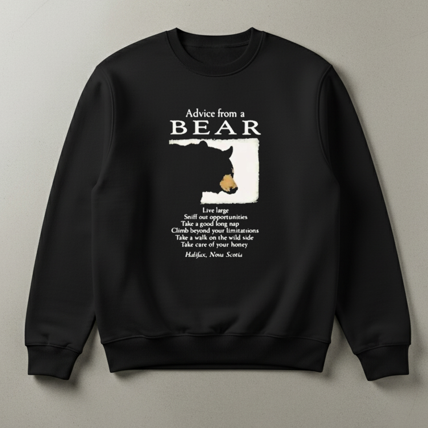 Halifax Nova Scotia Wildlife Advice From Bear Shirt Halifax Nova Scotia Wildlife Advice From Bear Shirt