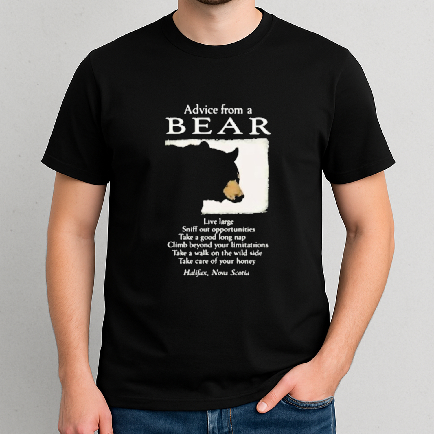Halifax Nova Scotia Wildlife Advice From Bear Shirt Halifax Nova Scotia Wildlife Advice From Bear Shirt