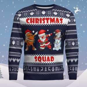 Christmas Squad Basketball Ugly Sweater