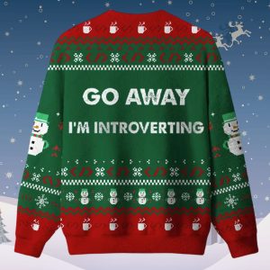 Go Away Im Introverting Ugly Christmas Sweater 2 Go Away Im Introverting Ugly Christmas Sweater